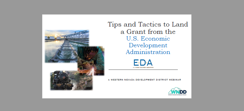 WNDD Webinar: Tips & Tactics to Land a Grant from the U.S. Economic Development Administration